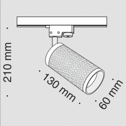 UNITY Focus Design reflektor 1F    TR011-1-GU10-B Maytoni